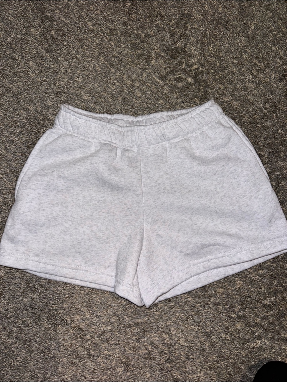 Women's Lightweight Heather Gray Lounge Shorts Small